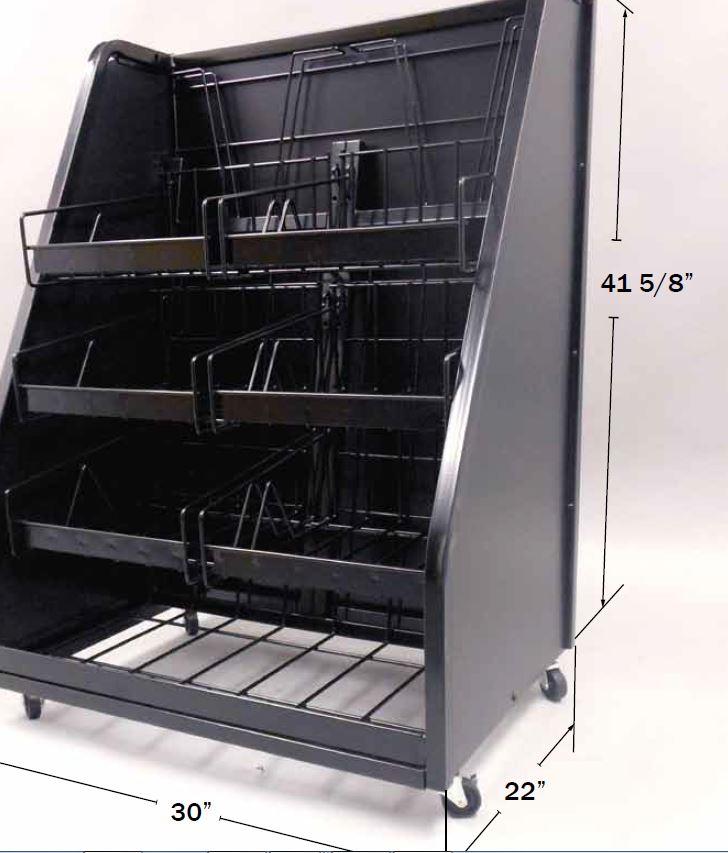 Newspaper Rack 2 Wide 1/Each