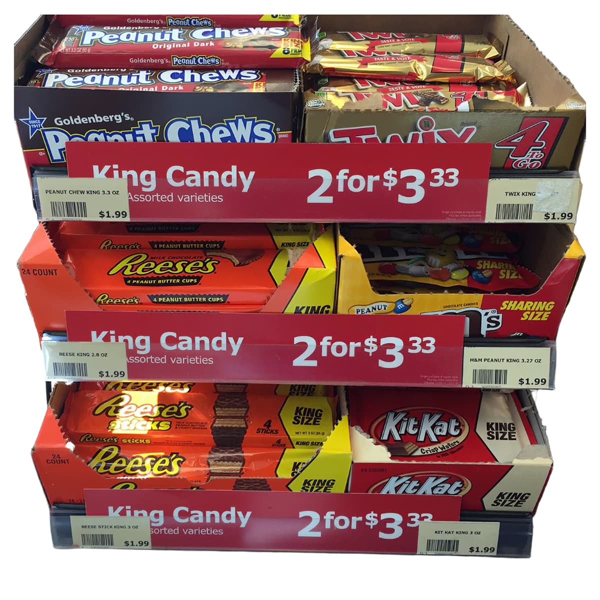 Candy Counter Unit 16 IN 1/Each