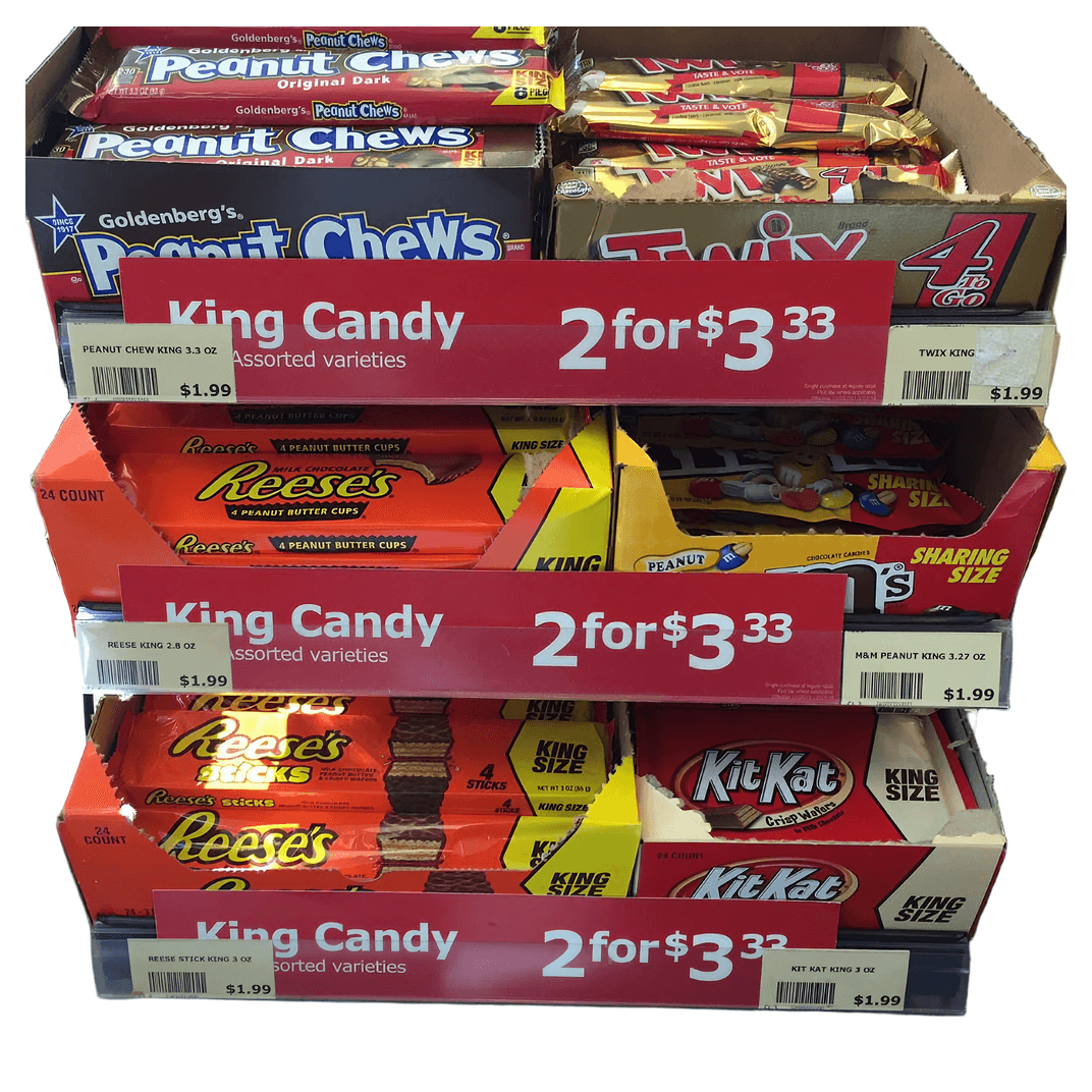 Candy Counter Unit 16 IN 1/Each