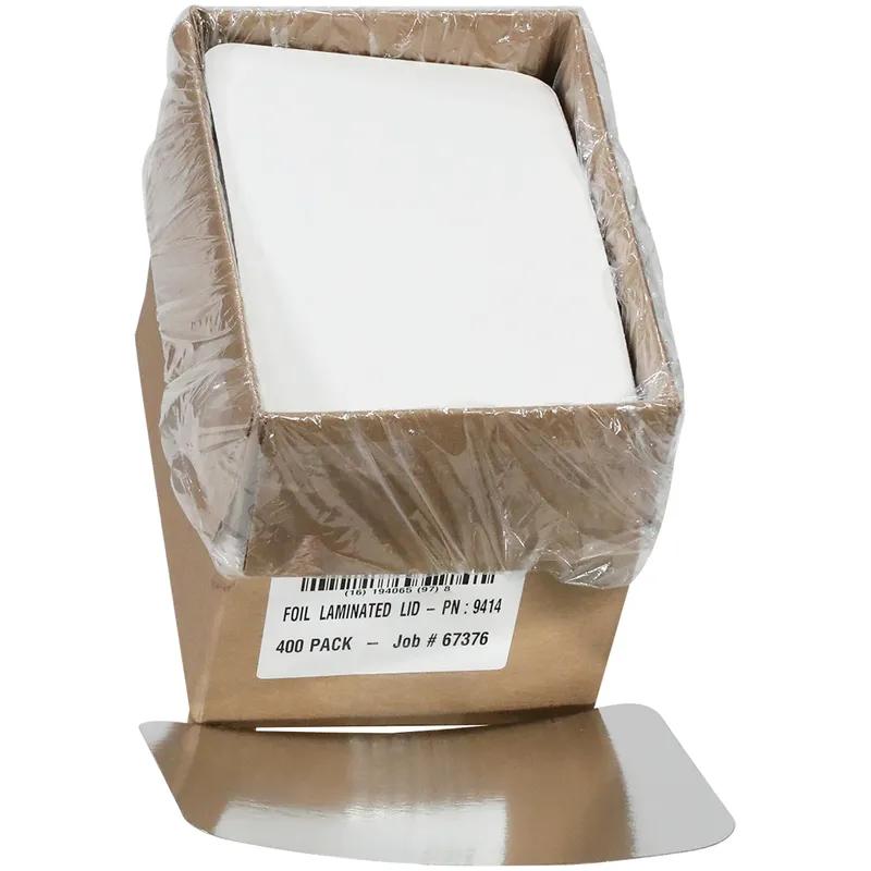 Cake Board 8.4X5.9 IN Paperboard White Silver Laminated 400/Case