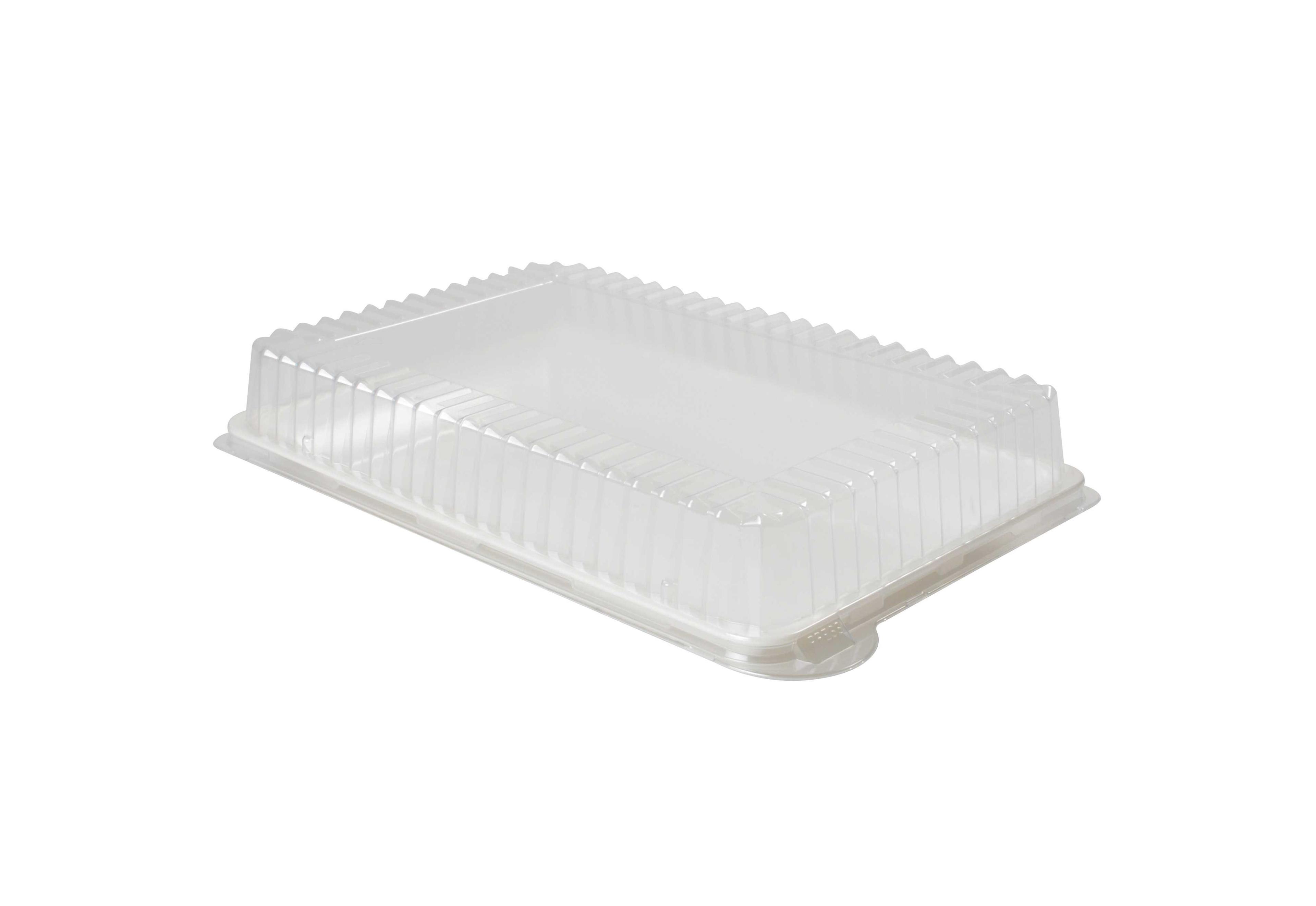 Platter Pleasers Lid Dome 10X8 IN PET Clear Rectangle For Container 50/Case