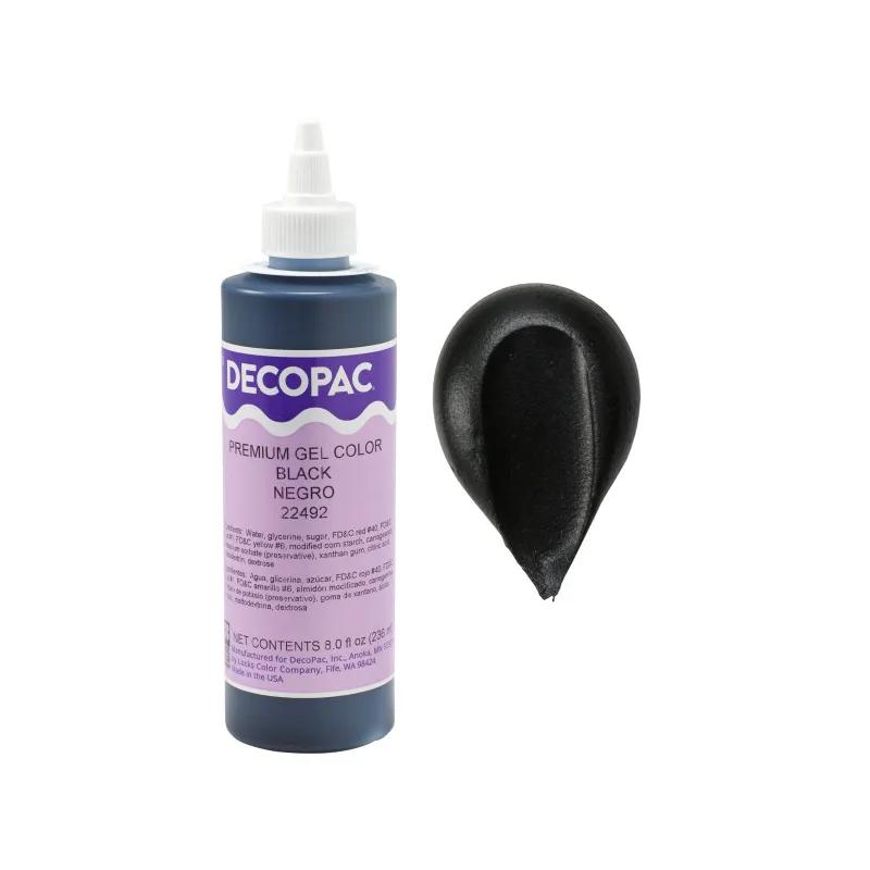 Gel Color 8 OZ Black Premium 1/Each