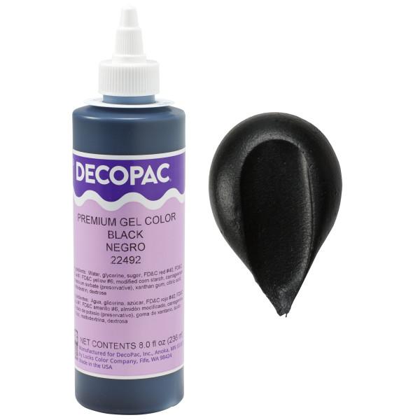 Gel Color 8 OZ Black Premium 1/Each