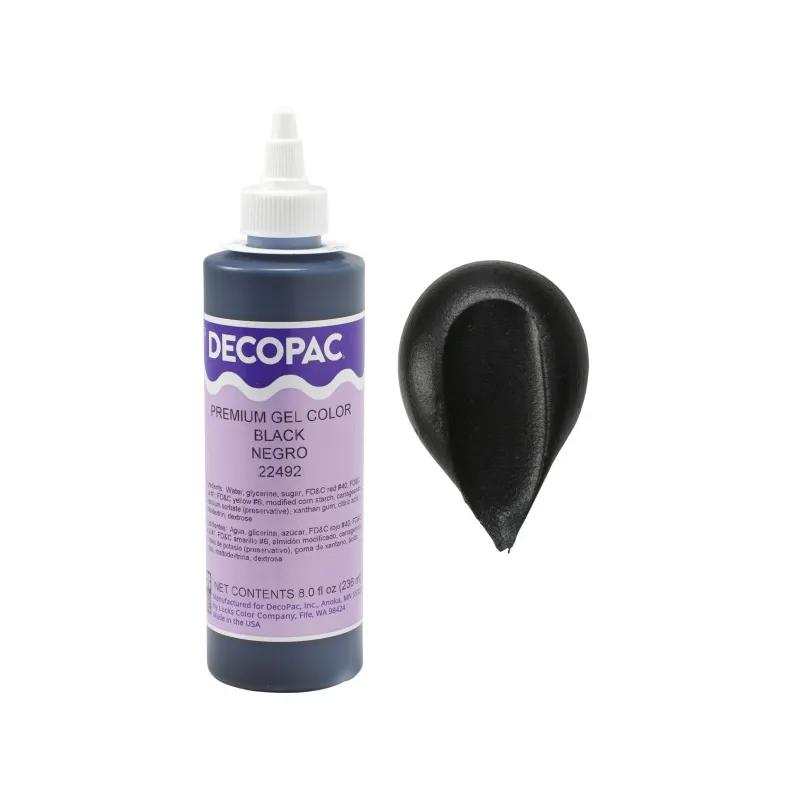 Gel Color 8 OZ Black Premium 1/Each