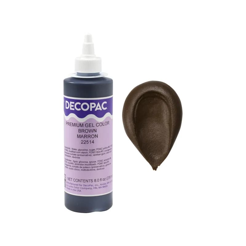Gel Color 8 OZ Brown Premium 1/Each