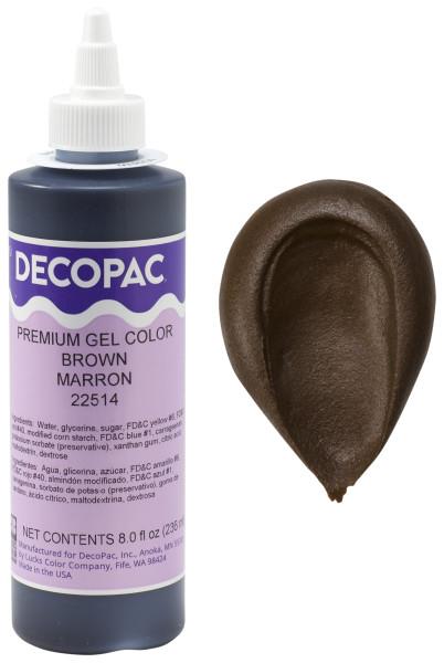 Gel Color 8 OZ Brown Premium 1/Each