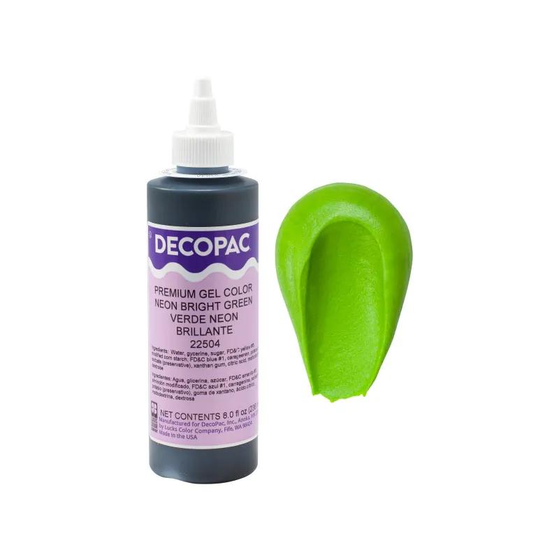 Gel Color 8 OZ Neon Bright Green Premium 1/Each