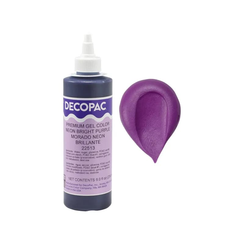 Gel Color 8 OZ Neon Bright Purple Premium 1/Each