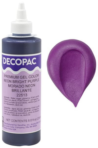 Gel Color 8 OZ Neon Bright Purple Premium 1/Each