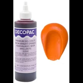 Gel Color 8 OZ Neon Bright Orange Premium 1/Each