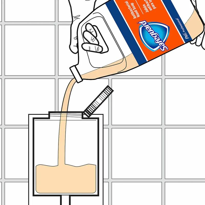 Safeguard Hand Soap Liquid 1 GAL Peach Antibacterial 2/Case