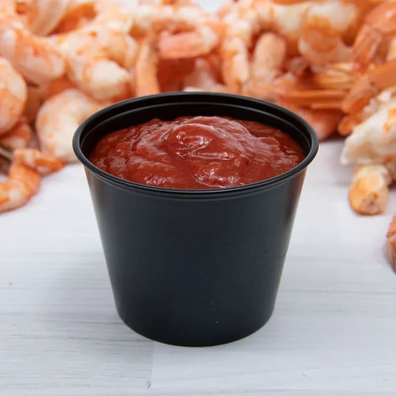 Solo® Souffle & Portion Cup 5.5 OZ PS Black 250 Count/Pack 10 Packs/Case 2500 Count/Case