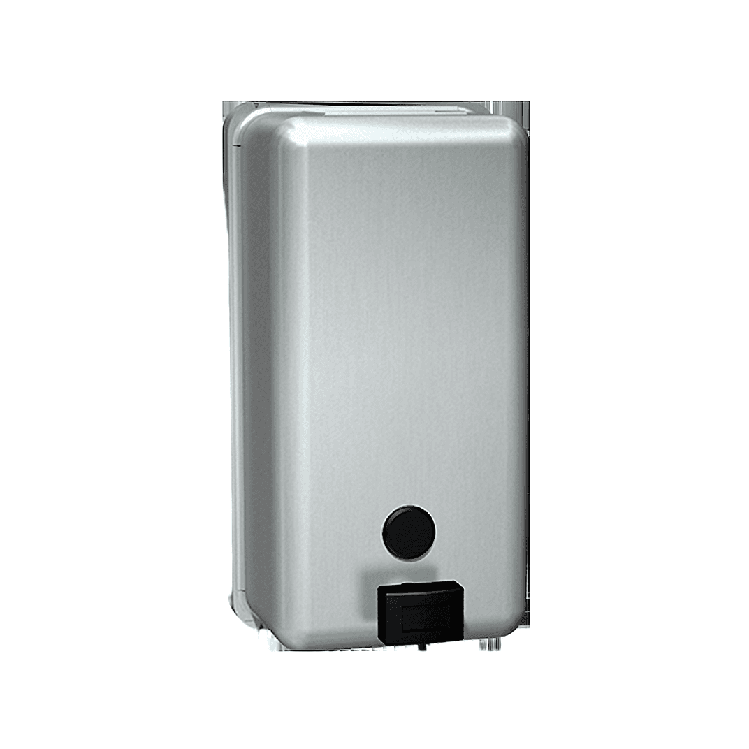 Soap Dispenser 40 OZ Silver Stainless Steel Surface Mount Vertical 1/Each