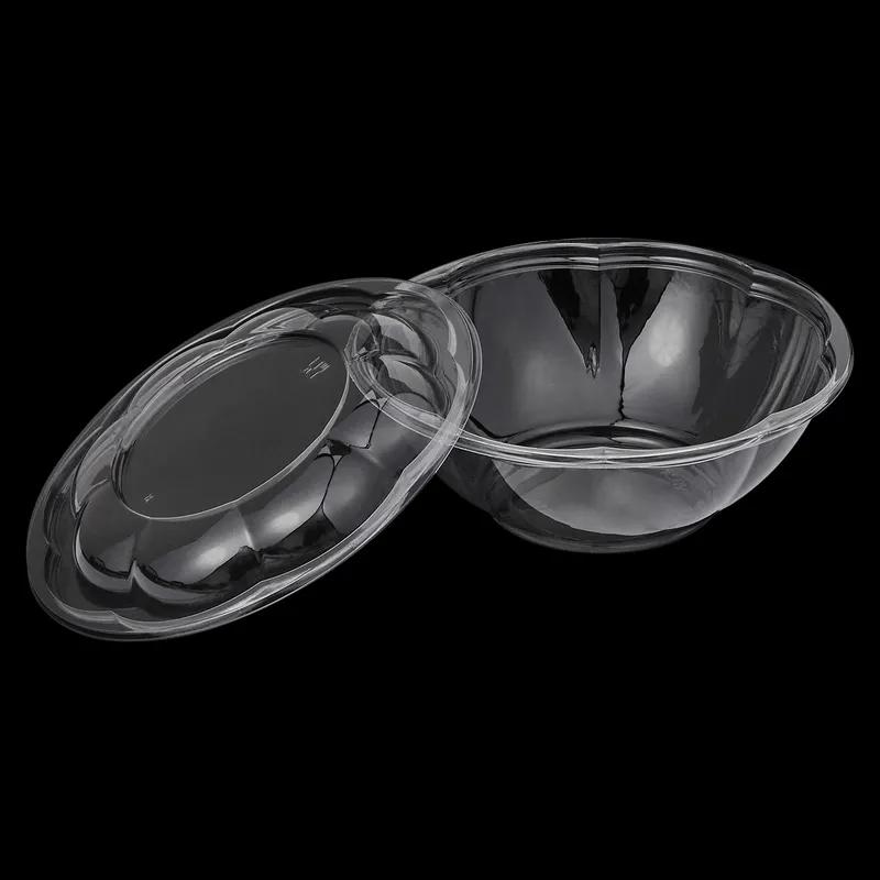 Victoria Bay Salad Bowl & Lid Combo With Dome Lid 24 OZ PET Clear Round Unhinged 150/Case
