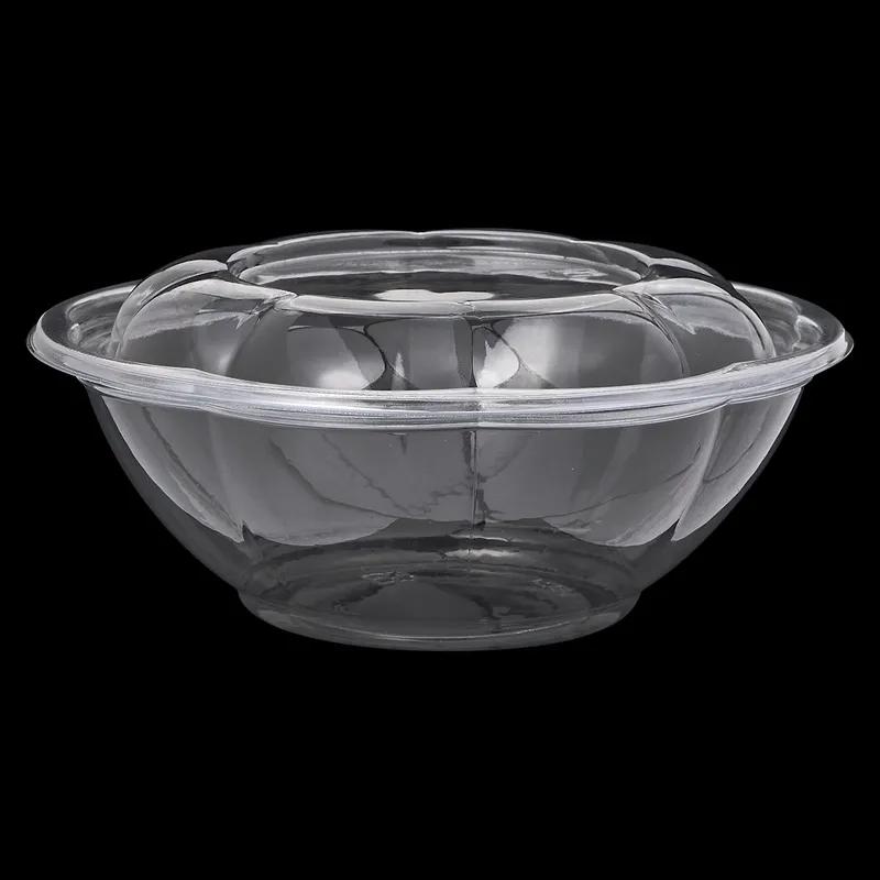 Victoria Bay Salad Bowl & Lid Combo With Dome Lid 24 OZ PET Clear Round Unhinged 150/Case