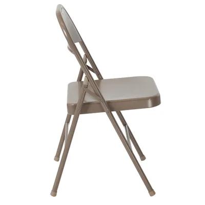 Folding Chair Beige Metal 1/Each