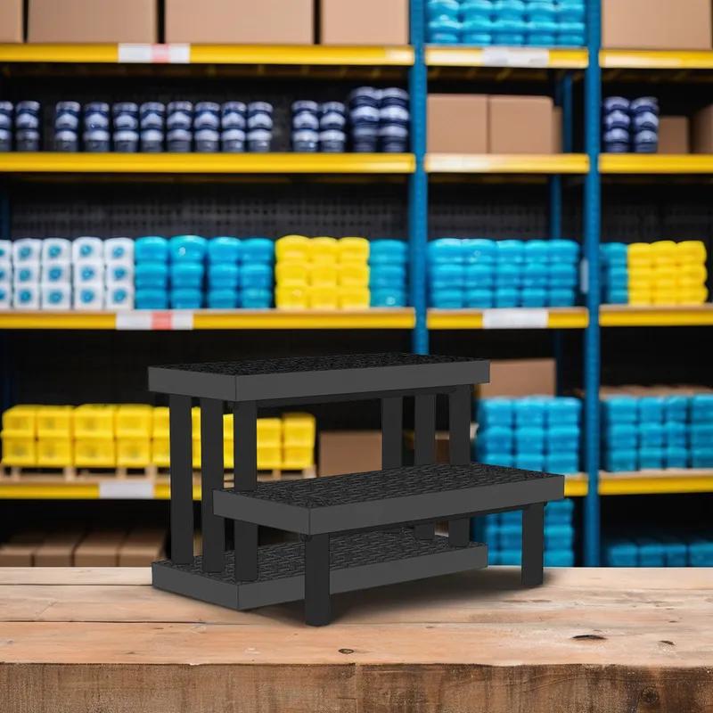 Benchmaster™ Windshield Washer Display Black Grid Top 2-Level 1/Each