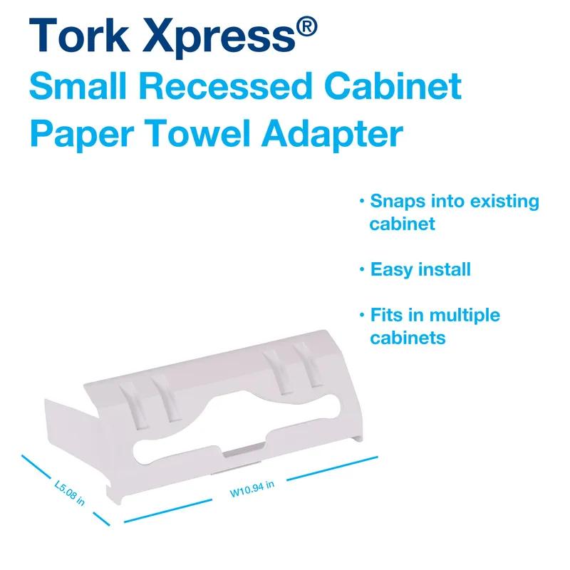 Tork Xpress Paper Towel Dispenser H2 3.7X10.9X5.1 IN Plastic White Small Universal 1/Each