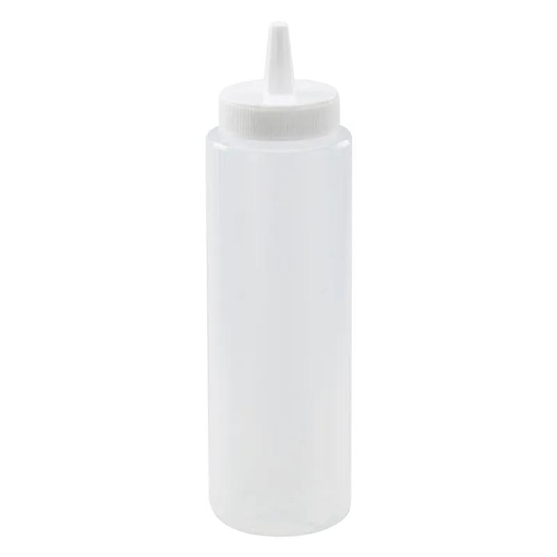 Bottle 8 OZ 1.875X6.75 IN Plastic Clear Squeeze 6/Pack