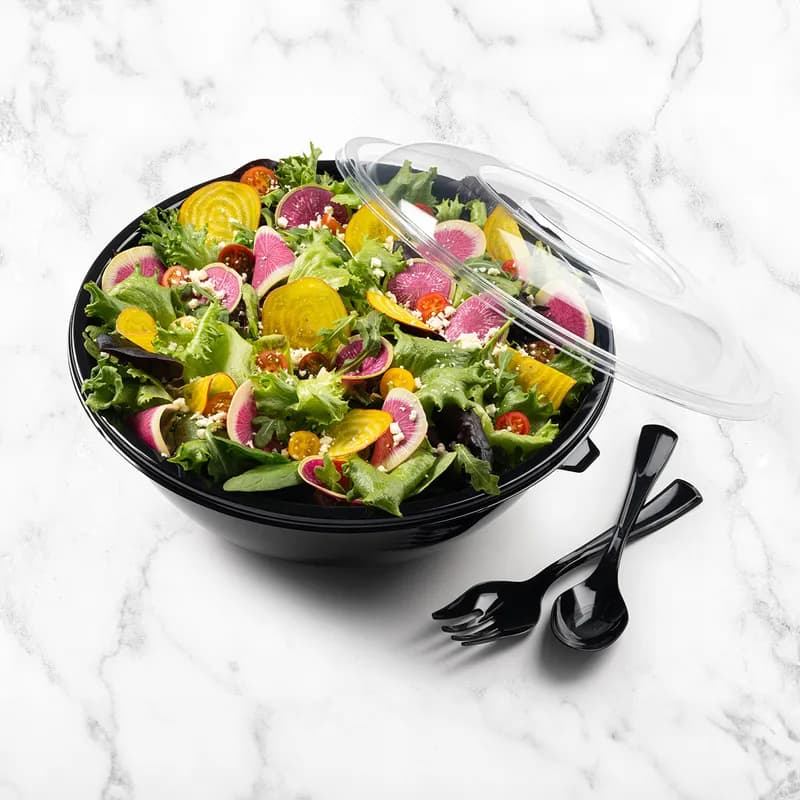 Lid Dome PET Clear Round For 160 OZ Bowl 25/Case