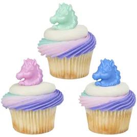 Cake & Cupcake Topper Ring Plastic Assorted Unicorn 144/Pack