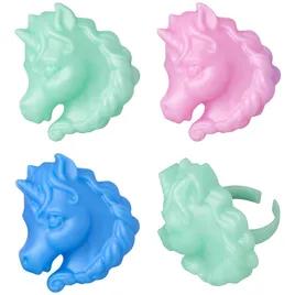 Cake & Cupcake Topper Ring Plastic Assorted Unicorn 144/Pack