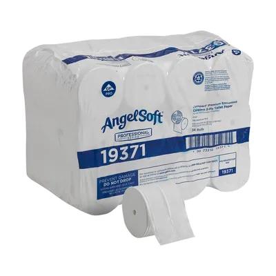 Compact® Toilet Paper & Tissue Roll 4X3.8 IN 2PLY White Embossed Coreless Premium 750 Sheets/Roll 36 Rolls/Case