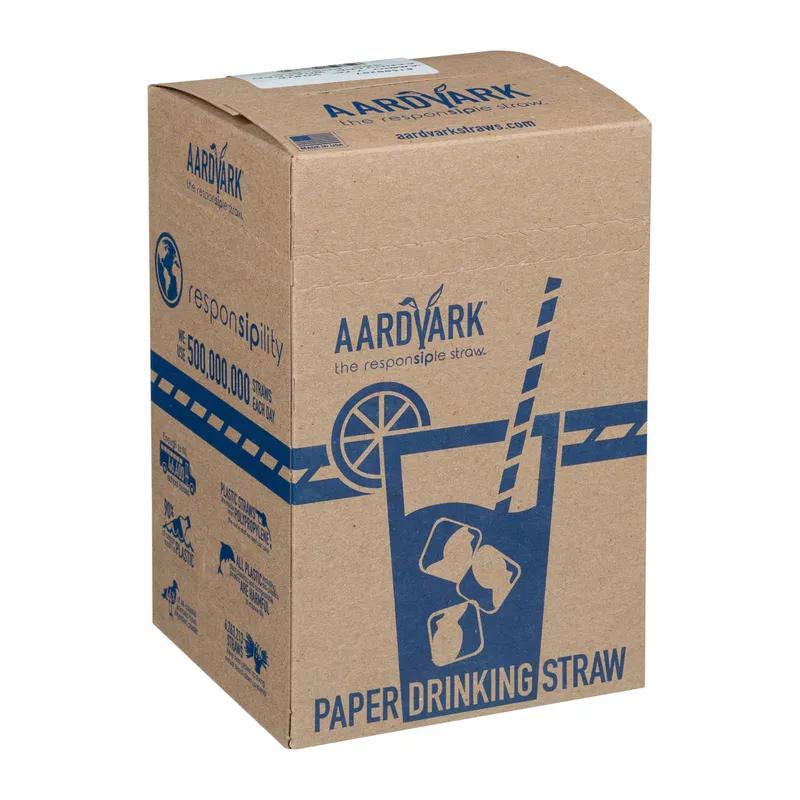 Aardvark® Jumbo Straw 7.75 IN Paper White Wrapped 3200/Case