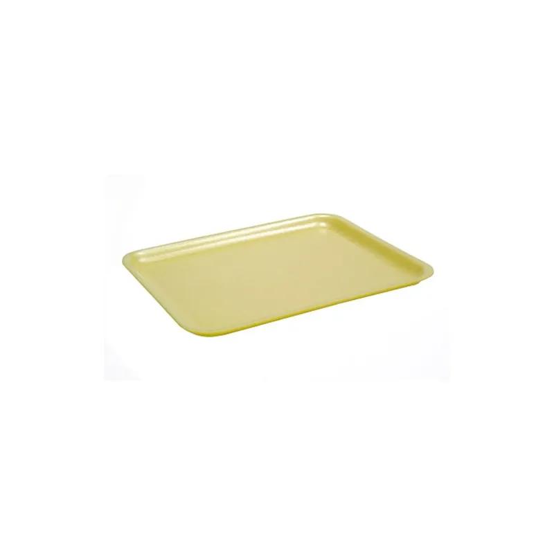 2PL Meat Tray 8.31X5.81X1.19 IN Foam Yellow 500/Case