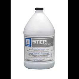 Step Down® Low Odor Floor Stripper 1 GAL Alkaline Concentrate Non-Butyl Sodium Hydroxide Ethanolamine 4/Case
