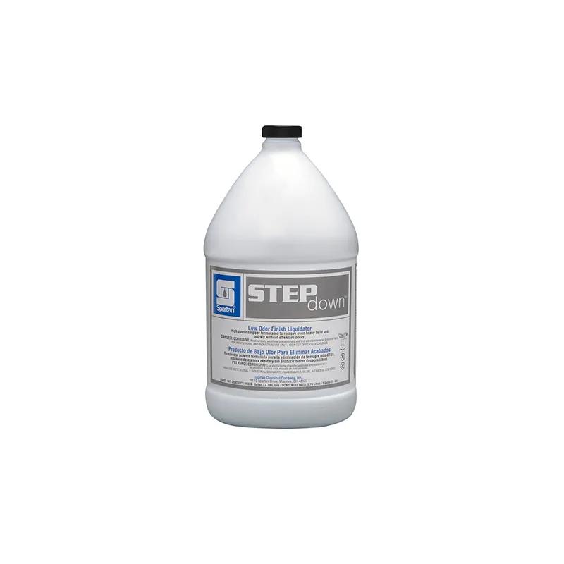 Step Down® Low Odor Floor Stripper 1 GAL Alkaline Concentrate Non-Butyl Sodium Hydroxide Ethanolamine 4/Case