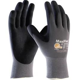 Gloves Medium (MED) Gray Seamless Microfoam Grip 1/Pair