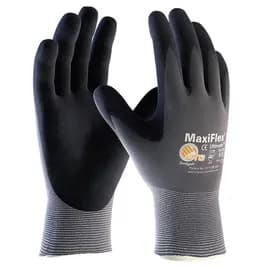 Gloves Medium (MED) Gray Seamless Microfoam Grip 1/Pair