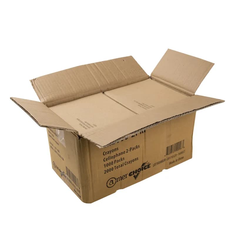 Crayon Yellow Red Green Blue Cello Wrapped 1000 Count/Pack 2 Packs/Case 2000 Count/Case