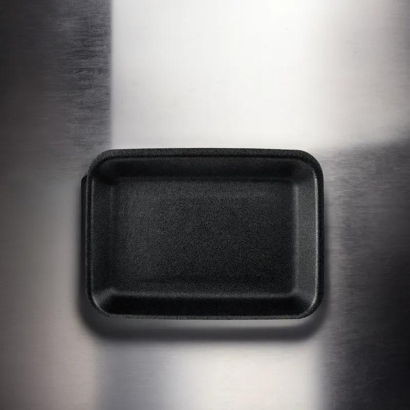 9SHD Meat Tray 9.25X12.31X0.75 IN Polystyrene Foam Black Heavy 200/Case