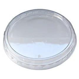 Alur Lid Flat 4.8X0.6 IN RPET Clear Round For Deli Container Outer Fit 500/Case