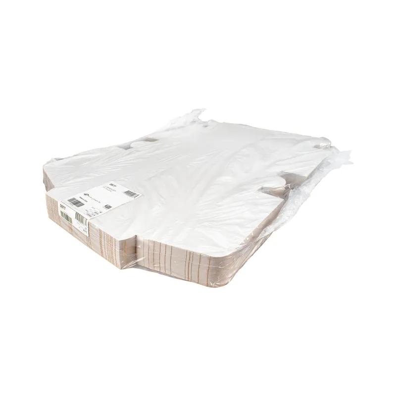 Bakery Box 10X10X5.5 IN Clay-Coated Kraft Board White Kraft Square Lock Corner Tuck Top 100/Case