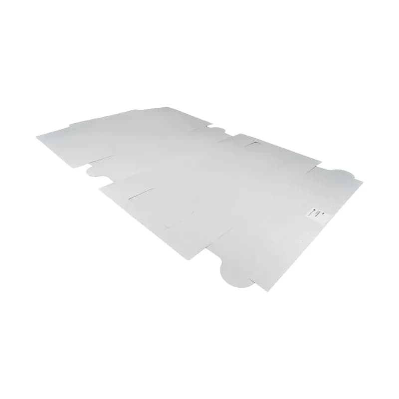 Bakery Box 14X14X6 IN Clay-Coated Kraft Board White Kraft Square Lock Corner Tuck Top 50/Case