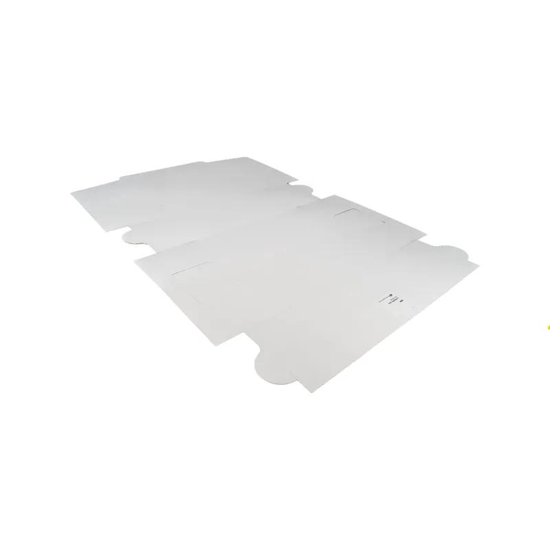 Bakery Box 12X12X6 IN Clay-Coated Kraft Board White Kraft Square Lock Corner Tuck Top 50/Case