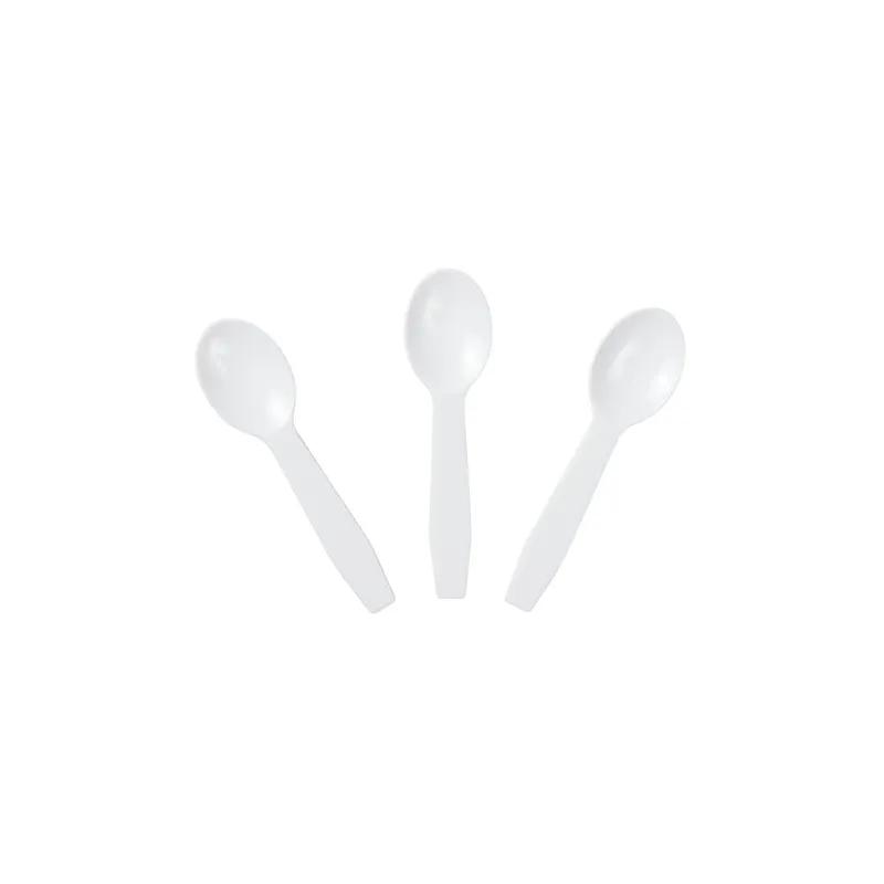 Tasting Spoon 3 IN PP White 3000 Count/Pack 1 Packs/Case 3000 Count/Case