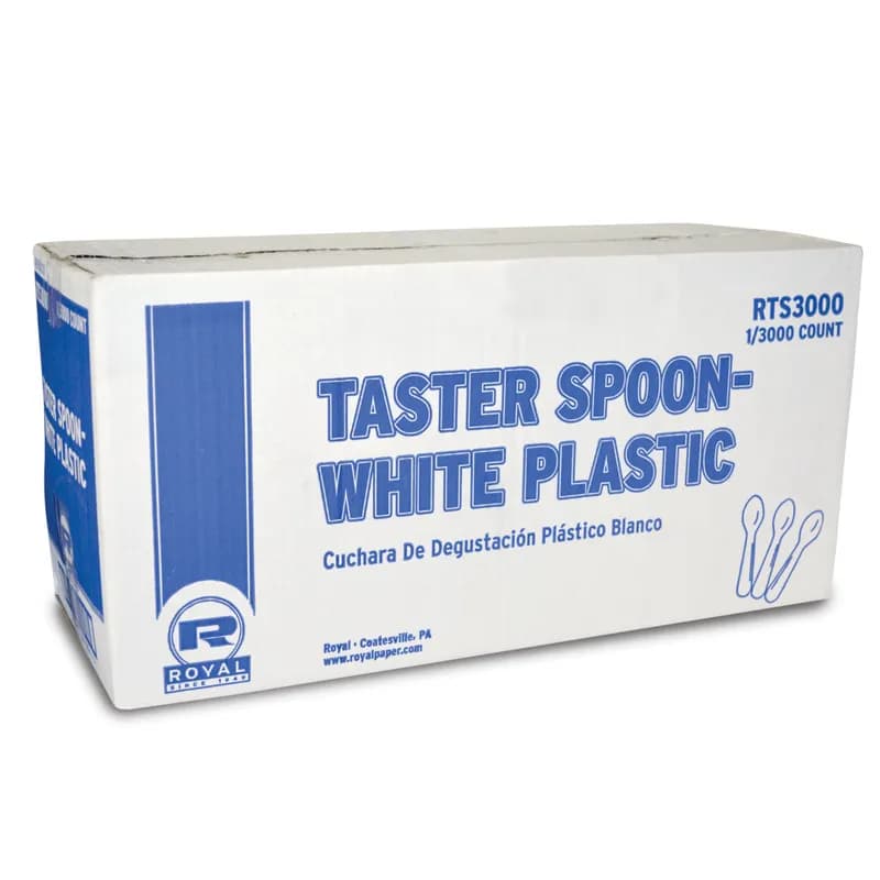 Tasting Spoon 3 IN PP White 3000 Count/Pack 1 Packs/Case 3000 Count/Case