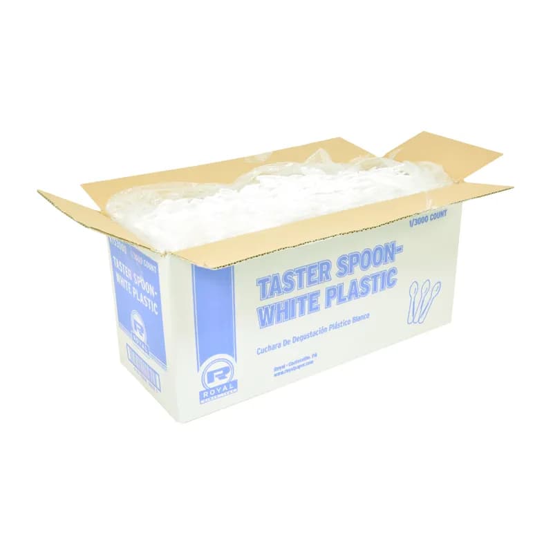 Tasting Spoon 3 IN PP White 3000 Count/Pack 1 Packs/Case 3000 Count/Case