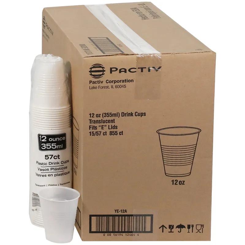 Cold Cup 12 OZ HIPS Translucent 855/Case