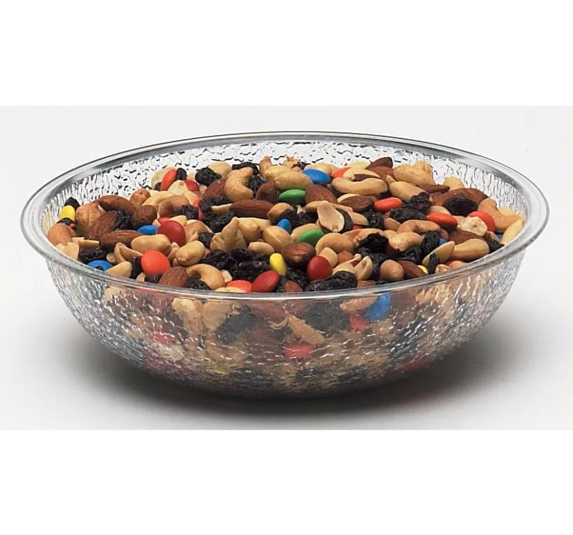 Camwear® Bowl 8 IN 1.8-1.7 QT Clear Round Pebbled 1/Each