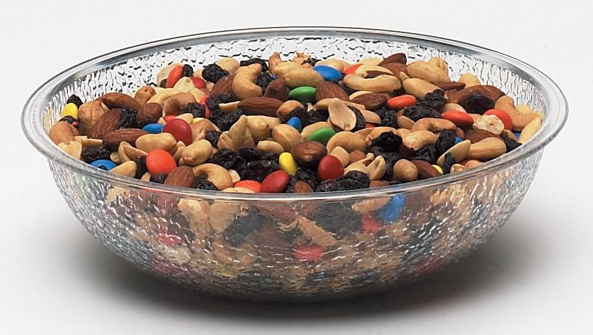 Camwear® Bowl 8 IN 1.8-1.7 QT Clear Round Pebbled 1/Each