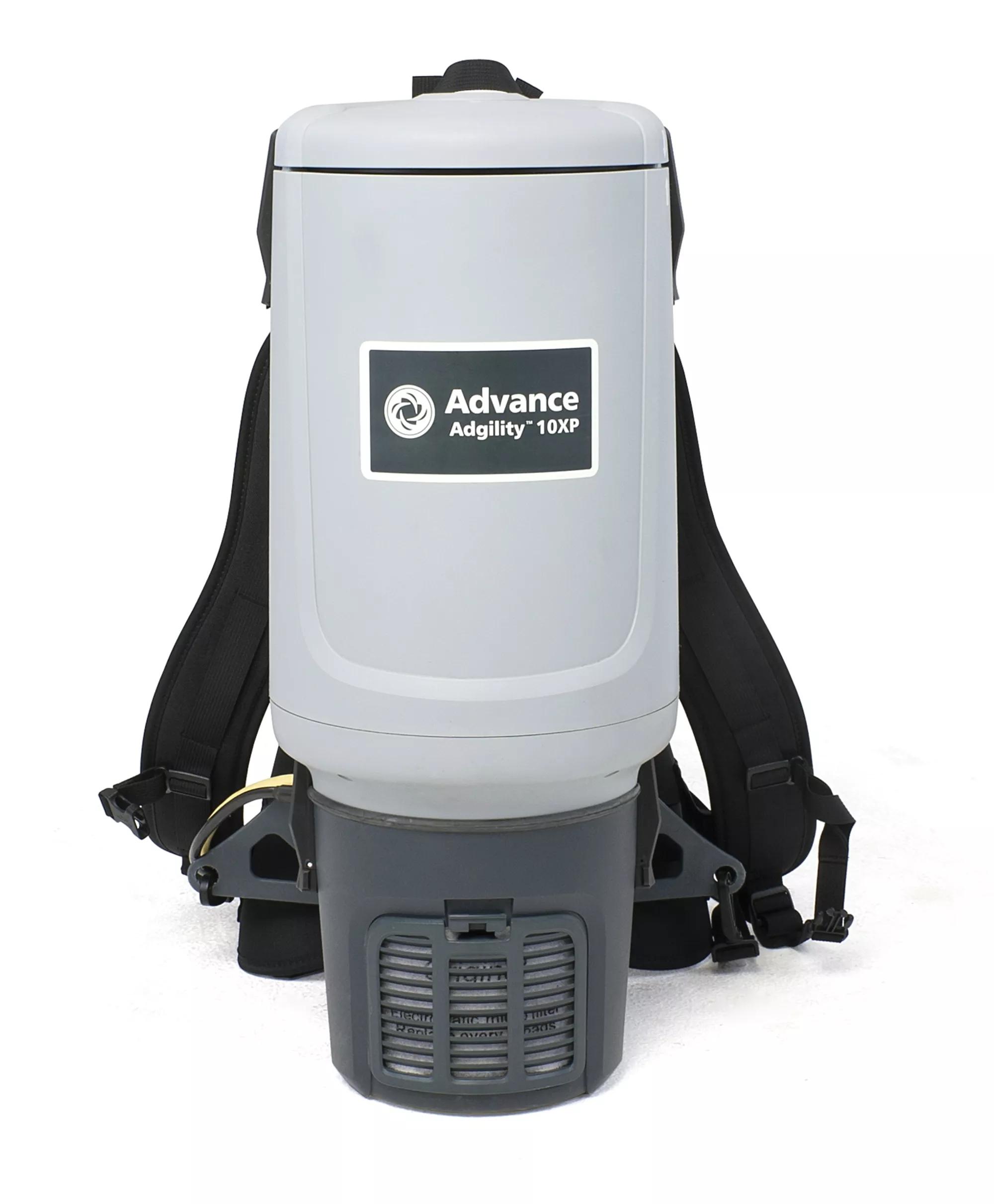 Advance Adgility 10XP Backpack Vacuum 10.1X14.8X22.9 IN Gray 1/Each