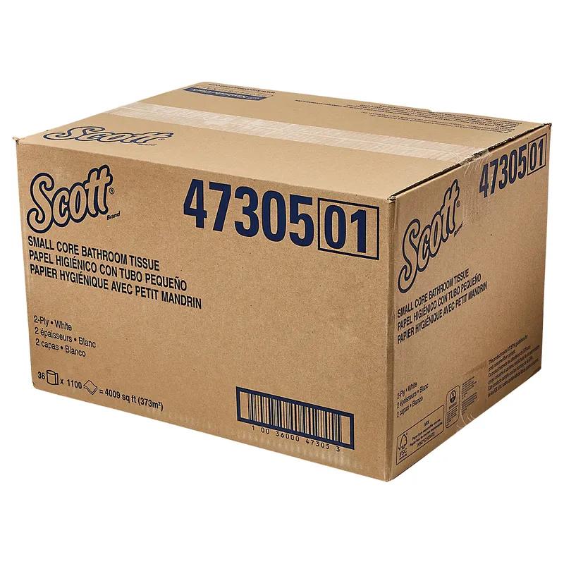 Scott® Professional Toilet Paper & Tissue Roll 4X3.7 IN 2PLY White Core Standard (SRB) 1100 Sheets/Roll 36 Rolls/Case