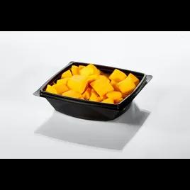 Take-Out Container Base 6.25X6.25X1.59 IN PP Black Square 440/Case