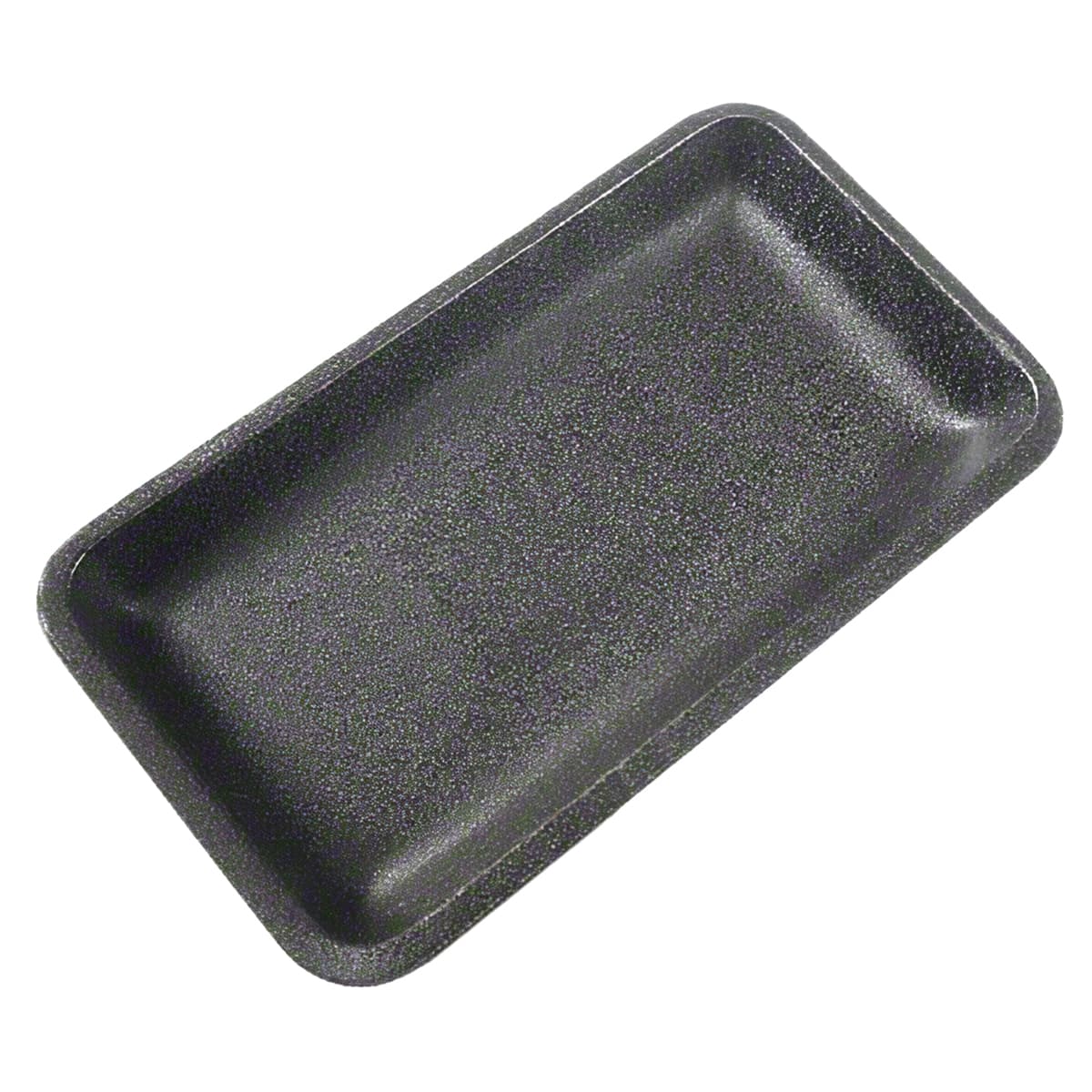 Dyne-A-Pak 10P Meat Tray 10.75X5.625X1.1875 IN Polystyrene Foam Black 400/Case