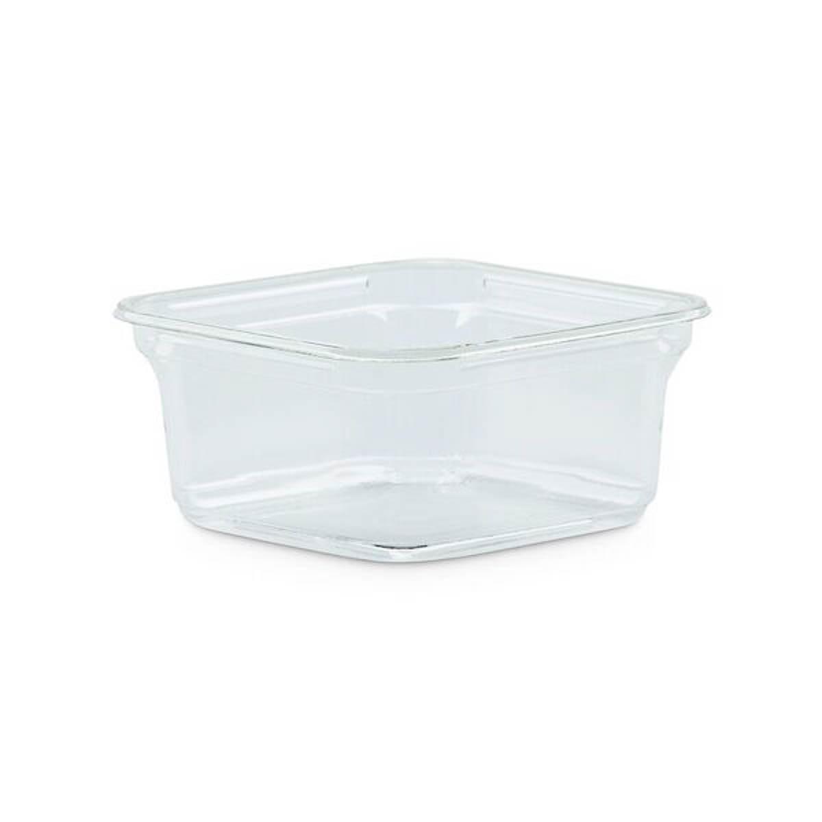 The BOTTLEBOX ® Deli Container Base 12 OZ RPET Clear Square 600/Case